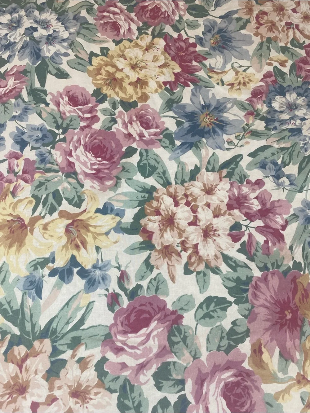 Vintage Springmaid Sheet and Pillow cases Floral Cottagecore